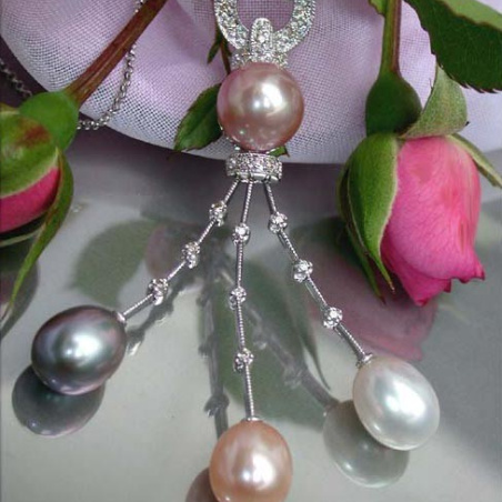 Fabulous Multicolor Freshwater Pearl Necklace