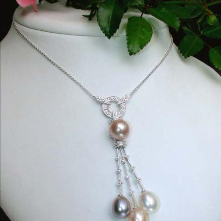 Fabulous Multicolor Freshwater Pearl Necklace