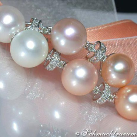 Magnificent Pastel Freshwater Pearl Earrings