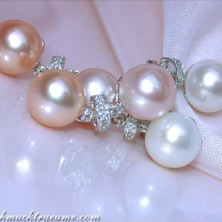 Magnificent Pastel Freshwater Pearl Earrings