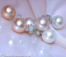 Magnificent Pastel Freshwater Pearl Earrings