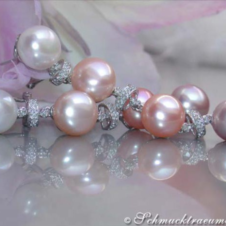 Magnificent Multicolor Freshwater Pearl Earrings