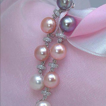 Magnificent Multicolor Freshwater Pearl Earrings