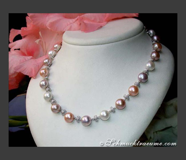 Beautiful Multicolor Freshwater Pearl Necklace Beautiful Multicolor Freshwater Pearl Necklace