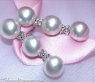 Pretty Dangling Earrings with Freshwater Pearls