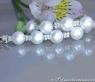 Elegant Freshwater Pearl Bracelet with Diamonds