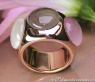 Huge Rose Quartz, Smoky Quartz & Moonstone Ring