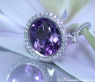 Interesting Amethyst Diamond Ring