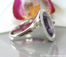 Interesting Amethyst Diamond Ring