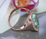 Terrific Blue Topaz Diamond Ring