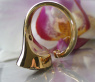 Pretty Citrine Drop Diamond Ring