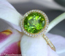 Interesting Peridot Diamond Ring