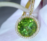 Interesting Peridot Diamond Ring
