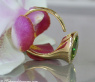 Interesting Peridot Diamond Ring
