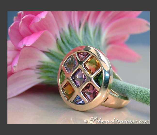 Gorgeous Multicolor Gemstone Ring Gorgeous Multicolor Gemstone Ring