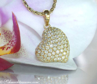 Pretty Diamond Heart Pendant
