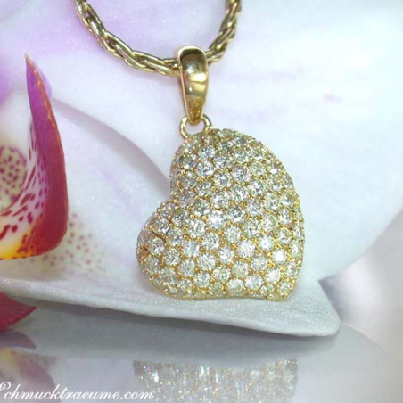 Pretty Diamond Heart Pendant