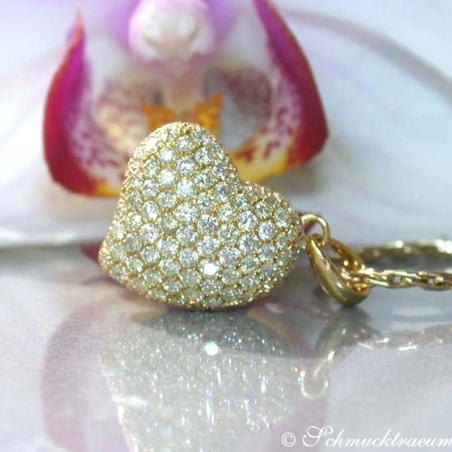 Pretty Diamond Heart Pendant