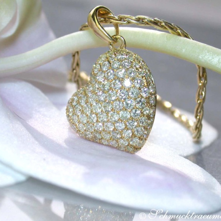 Pretty Diamond Heart Pendant