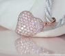Classic Diamond Heart Pendant in Rose gold 18k
