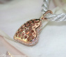Classic Diamond Heart Pendant in Rose gold 18k