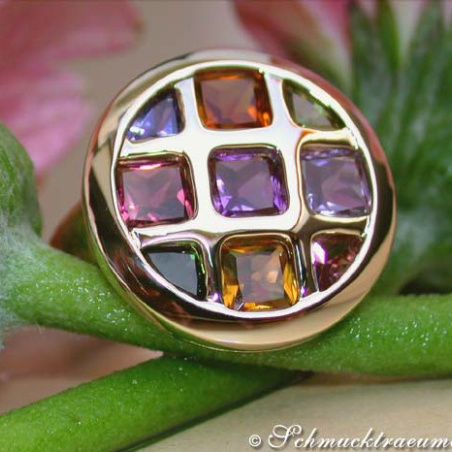 Gorgeous Multicolor Gemstone Ring