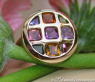 Gorgeous Multicolor Gemstone Ring