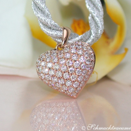 Classic Diamond Heart Pendant