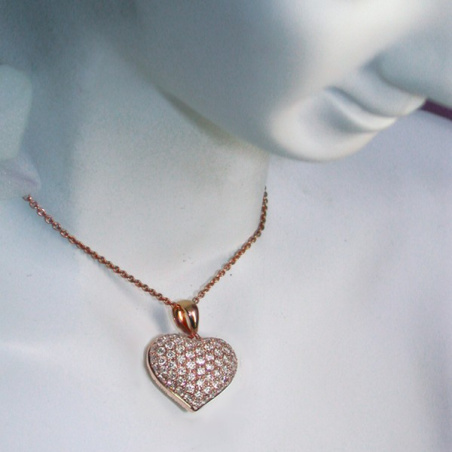 Classic Diamond Heart Pendant