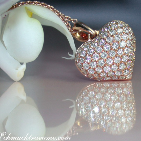 Classic Diamond Heart Pendant