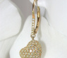 Classy Diamonds Heart Earrings in Yellow gold 18k