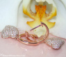 Classic Diamond Heart Earrings in Rose gold 18k