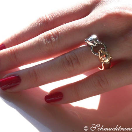Attractive Diamond Panther Ring