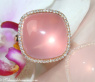 Magnificent Rose Quartz Diamond Ring