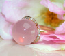 Enchanting Rose Quartz Diamond Ring
