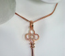 Enchanting Diamond Key Pendant