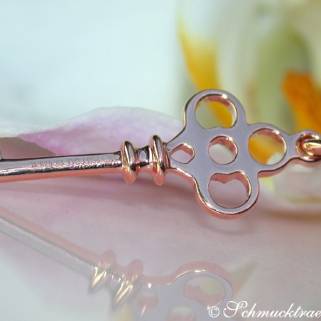 Enchanting Diamond Key Pendant
