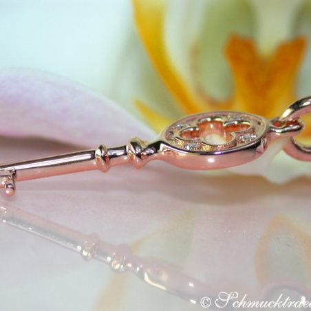 Pretty Diamond Key Pendant