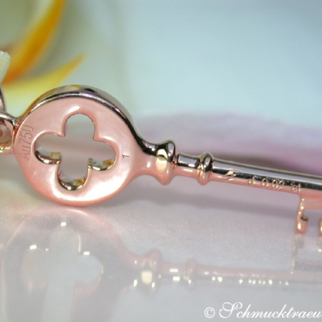 Pretty Diamond Key Pendant