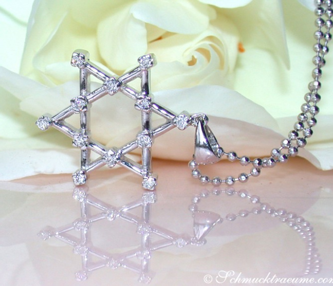 Terrific "Star of David" Diamond Pendant