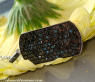Striking Black Diamond Dog Tag Pendant