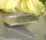 Striking Black Diamond Dog Tag Pendant