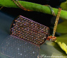 Brown Diamond Dog Tag Pendant