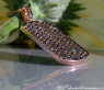 Brown Diamond Dog Tag Pendant