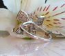 Feminine Diamond Bow Ring
