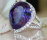 Exquisite AAA Tanzanite Ring with Diamonds