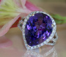 Exquisite AAA Tanzanite Ring with Diamonds