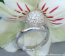 Attractive Pave Ball Diamond Ring