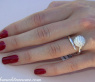 Attractive Pave Ball Diamond Ring