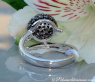 Schwarze Diamanten Kugel Ring